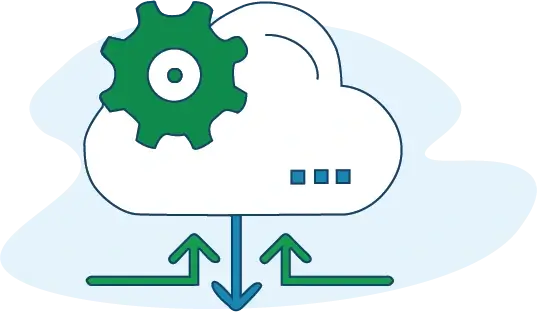 cloud transfer graphic