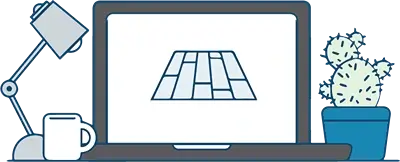computer flooring graphic
