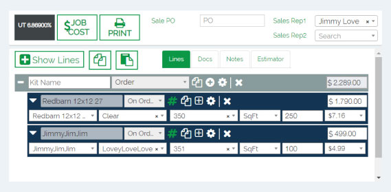 Screenshot of QPro Software
